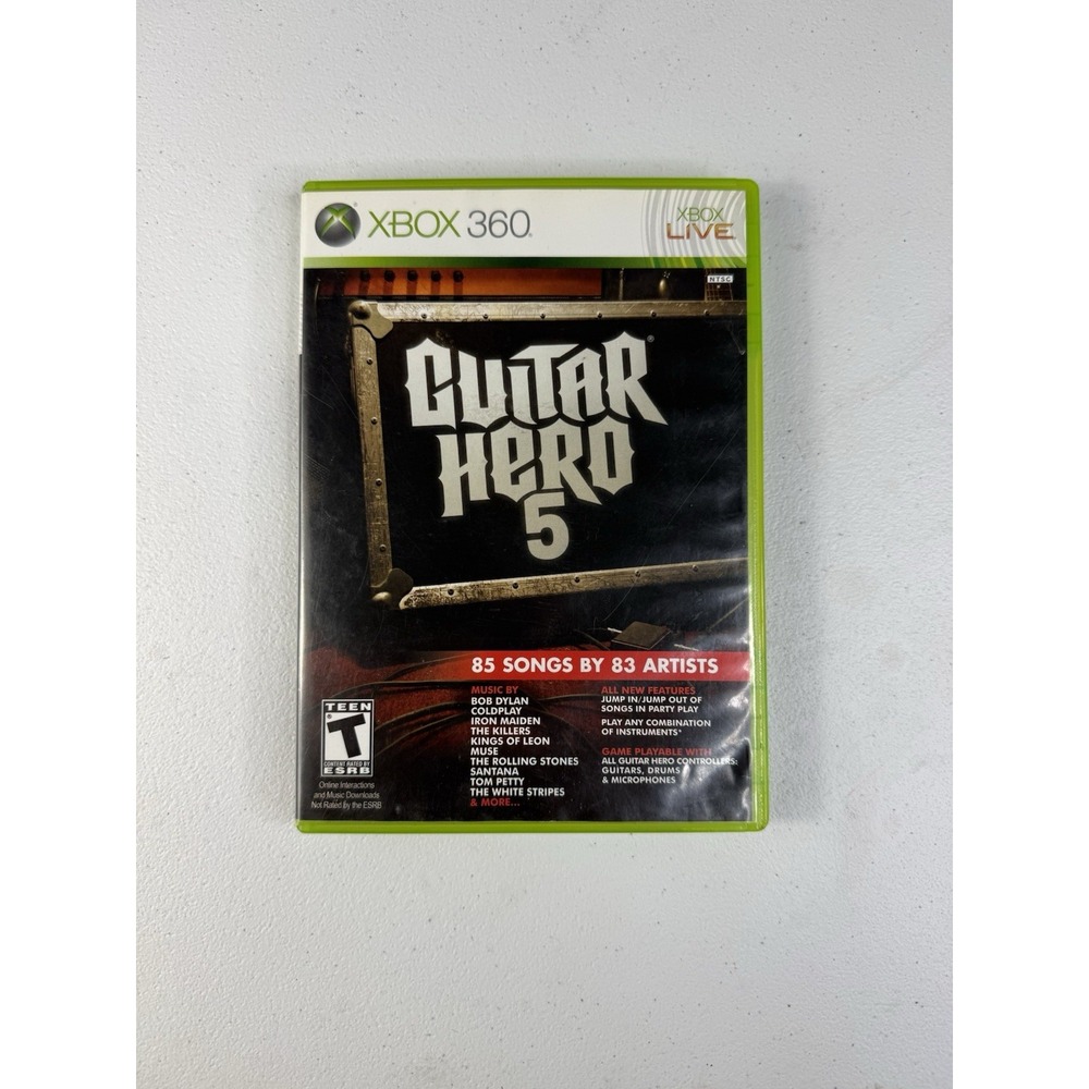 Activision Guitar Hero 5 (Microsoft Xbox 360) 2009 T NTSC-U/C Multiplayer